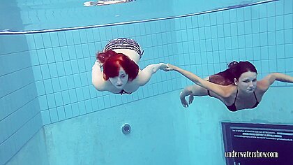 Katrin privsem and lucy gurchenko underwater...