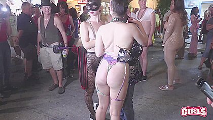 Naked street party fantasy fest...