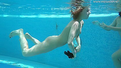 Jessica And Lindsay Swim Pool...