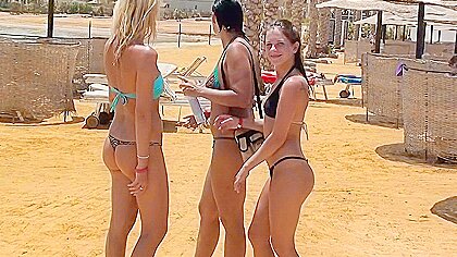 Egypt porn with hot bikini girls: Day 8 - Amateur holiday sex for breakfast