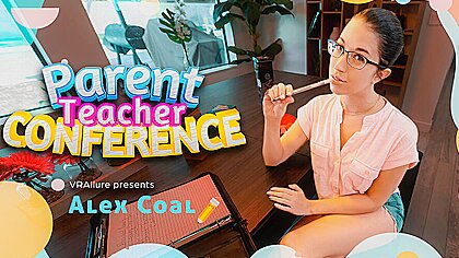 Alex Coal Parent Teacher Conference Cute Young Teacher Solo Masturbation With Toys...