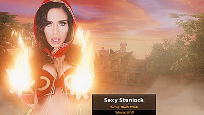 Sexy stunlock under her spell with...