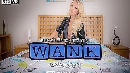 I Love Watching You Wank - Blonde In Lingerie Joi - Ashley Jayne