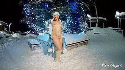 Oxana Shy - Public Flashing In Winter Park And Motel Naughtiness - Teaser