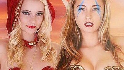 Amazing Xxx Video Cosplay Check Check It Carolina Sweets And Riley Star...