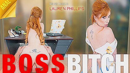 Lauren Phillips In Boss Bitch Redhead Big Tits Anal...