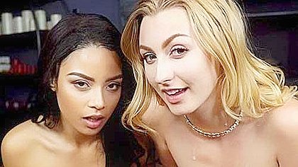 Game Of Truth Or Dare Leads To A Vr Trio - Maya Bijou And Alexa Grace