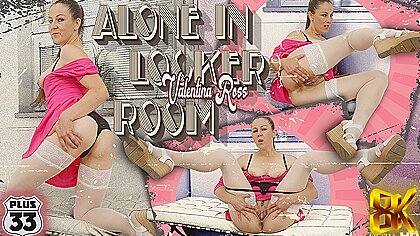 Valentina Ross In Alone In Locker Room; Mature Solo