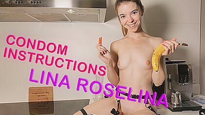 Lina roselina in condom instructions...