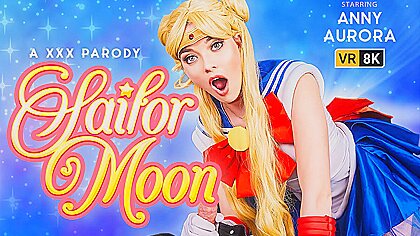 Sailor moon and anny aurora cosplay...