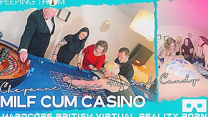 Milf Cum Casino Four Amateur Bbw Milfs Vr Blowjob Inara Stark...