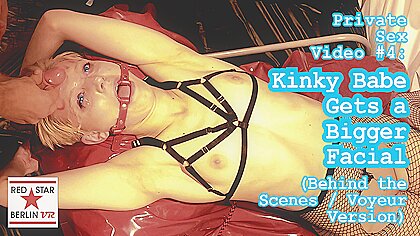 Sex Video 4 Kinky Babe Gets A Bigger Facial Behind The Scenes Voyeur Version...