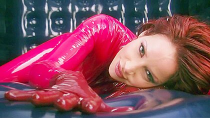 Bianca Beauchamp - Rubber-Room Red Catsuit [Hd]
