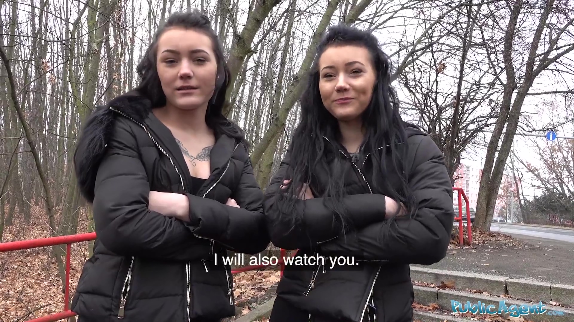 Public Agent Real Twins stopped on the street Porn Video